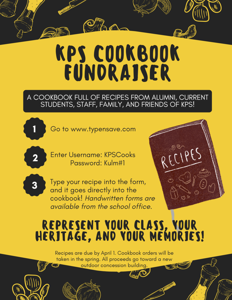 cookbook fundraiser